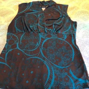 Beautiful Brown and Teal top